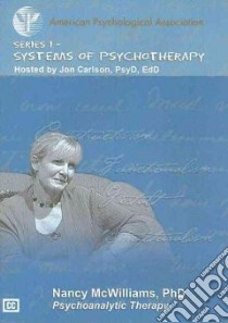 Psychoanalytic Therapy libro in lingua di McWilliams Nancy