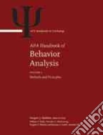 Apa Handbook of Behavior Analysis libro in lingua di Madden Gregory J. (EDT)