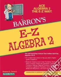 Barron's E-Z Algebra 2 libro in lingua di Clemens Meg, Clemens Glenn