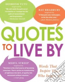Quotes to Live by libro in lingua di Adams Media (COR)