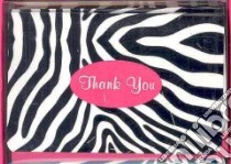 Zebra Thank You Notes libro in lingua di Peter Pauper Press Inc. (COR)