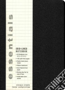 Essentials Black Grid-Lined Small Notebook libro in lingua di Peter Pauper Press Inc. (COR)