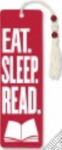 Eat, Sleep, Read Beaded Bookmark libro in lingua di Peter Pauper Press Inc. (COR)