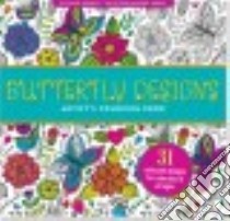 Butterfly Designs Artist's Adult Coloring Book libro in lingua di Peter Pauper Press (COR)