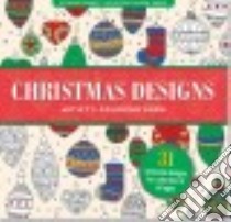 Christmas Designs Artist's Adult Coloring Book libro in lingua di Peter Pauper Press (COR)