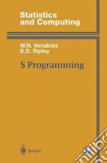 S Programming libro in lingua di Venables William, Ripley b. D.