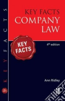 Key Facts Company Law libro in lingua di Ann Ridley