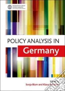 Policy Analysis in Germany libro in lingua di Blum Sonja (EDT), Schubert Klaus (EDT)