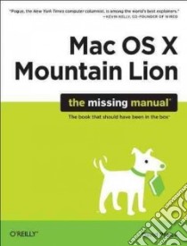 OS X Mountain Lion libro in lingua di Pogue David