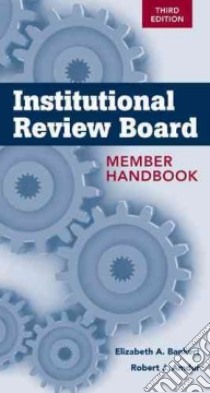 Institutional Review Board libro in lingua di Amdur Robert J. M.D., Bankert Elizabeth