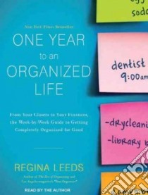 One Year to an Organized Life libro in lingua di Leeds Regina