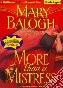 More Than a Mistress (CD Audiobook) libro in lingua di Balogh Mary, Landor Rosalyn (NRT)