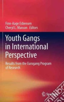 Youth Gangs in International Perspective libro in lingua di Esbensen Finn-Aage (EDT), Maxson Cheryl (EDT)