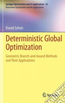 Deterministic Global Optimization libro in lingua di Scholz Daniel