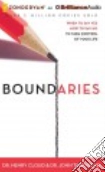 Boundaries (CD Audiobook) libro in lingua di Cloud Henry Dr., Townsend John Dr., Fredricks Richard (NRT)