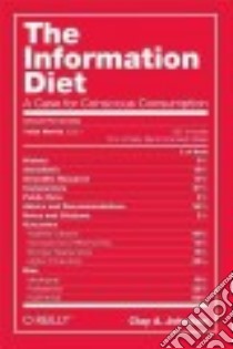 The Information Diet libro in lingua di Johnson Clay A.