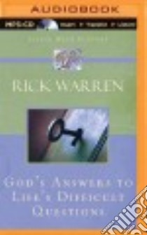 God's Answers to Life's Difficult Questions (CD Audiobook) libro in lingua di Warren Rick, Charles Jay (NRT)