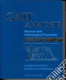 Gait Analysis libro in lingua di Perry Jacquelin, Burnfield Judith