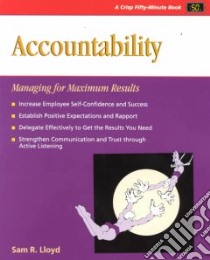 Accountability libro in lingua di Lloyd Sam R.