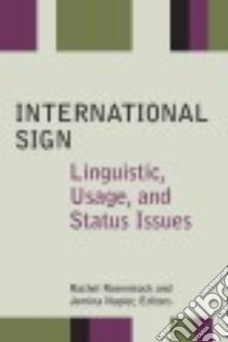 International Sign libro in lingua di Rosenstock Rachel (EDT), Napier Jemina (EDT)
