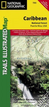National Geographic Trails Illustrated Map Caribbean National Forest libro in lingua di Not Available (NA)