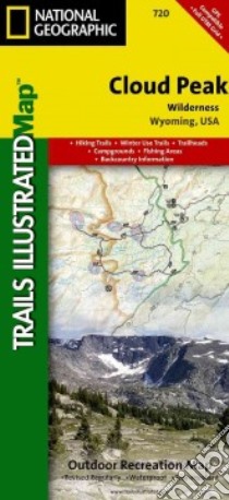 National Geographic Trails Illustrated Map Cloud Peak Wilderness libro in lingua di Not Available (NA)