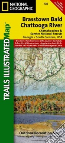 National Geographic Trails Illustrated Map Brasstown Bald / Chattooga River, Chattahoochee National Forest libro in lingua di Not Available (NA)
