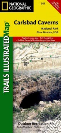 National Geographic Trails Illustrated Map Carlsbad Caverns National Park libro in lingua di Not Available (NA)