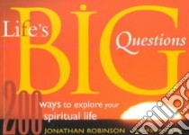 Life's Big Questions libro in lingua di Robinson Jonathan