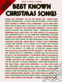 120 Best Known Christmas Songs libro in lingua di Alfred Publishing Staff (COR)