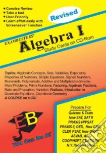 Exambusters Algebra I Study Cards libro in lingua di Not Available (NA)