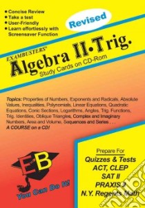 Exambusters Algebra 2-Trig. Study Cards libro in lingua di Not Available (NA)