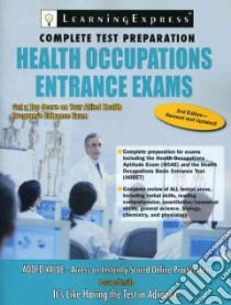 Health Occupations Entrance Exam libro in lingua di Learningexpress (COR)
