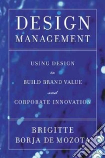 Design Management libro in lingua di Borja De Mozota Brigitte