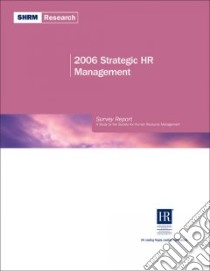 2006 Strategic HR Management libro in lingua di Fegley Shawn