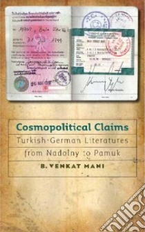 Cosmopolitical Claims libro in lingua di Mani B. Venkat
