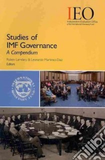 Studies of IMF Governance libro in lingua di Lamdany Ruben (EDT), Martinez-diaz Leonardo (EDT)