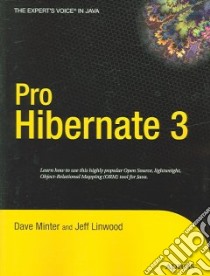 Pro Hibernate 3 libro in lingua di Minter Dave, Linwood Jeff