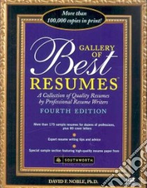 Gallery of Best Resumes libro in lingua di Noble David F.