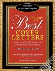 Gallery of Best Cover Letters libro in lingua di Noble David F.