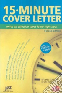 15-Minute Cover Letter libro in lingua di Farr Michael, Kursmark Louise M.