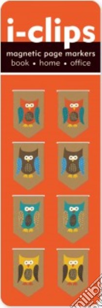 Owls i-clips Magnetic Page Markers libro in lingua di Peter Pauper Press (COR)