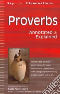 Proverbs libro in lingua di Shapiro Rami (TRN)