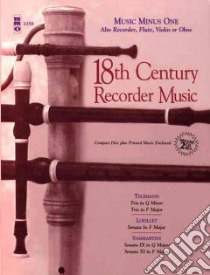 18th Century Recorder Music libro in lingua di Hal Leonard Publishing Corporation (COR)