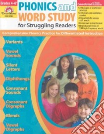 Phonics and Word Study for Struggling Readers libro in lingua di Evan-Moor Educational Publishers (COR)