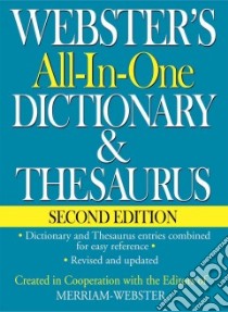 Webster's All-in-one Dictionary & Thesaurus libro in lingua di Merriam-Webster (EDT)
