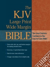 The KJV Large Print Wide Margin Bible libro in lingua di Not Available (NA)