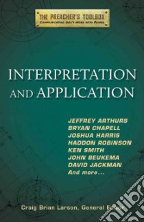 Interpretation and Application libro in lingua di Larson Craig Brian (EDT)