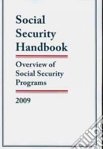 Social Security Handbook 2009 libro in lingua di Bernan Press (EDT)