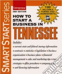 How to Start a Business in Tennessee libro in lingua di Entrepreneur Press (COR)